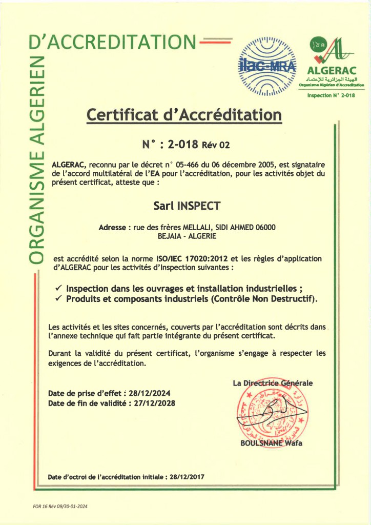 INSPECT ACCREDITAION INSPECT ACCREDITAION